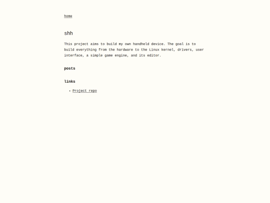 projects/shh screenshot