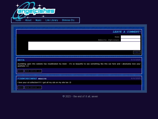 guestbook screenshot
