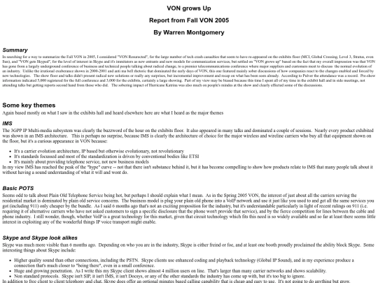 communications/vonfall2005 screenshot