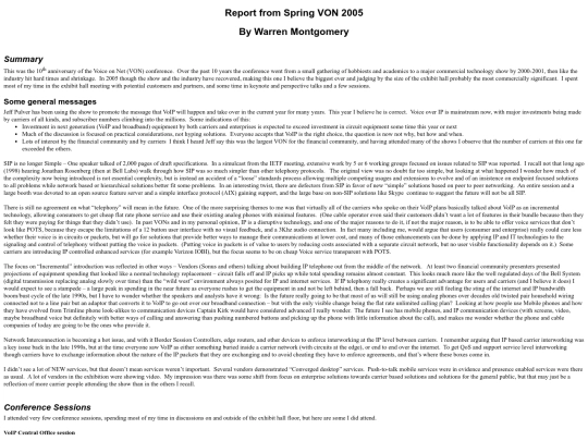 communications/vonspring2005 screenshot