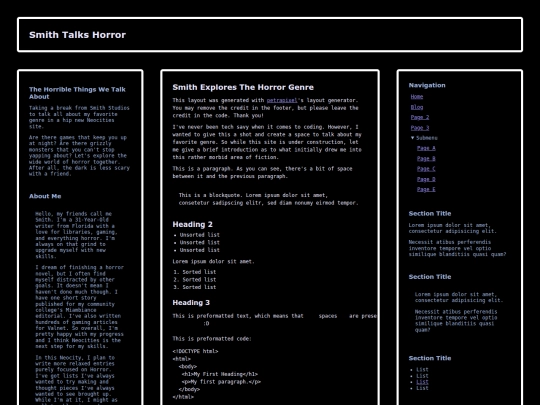 blog screenshot