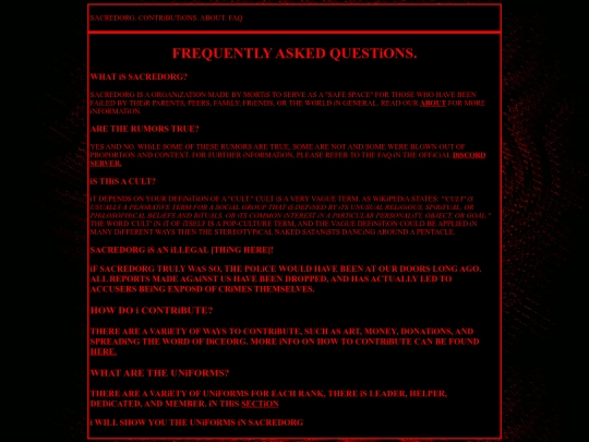 faq screenshot