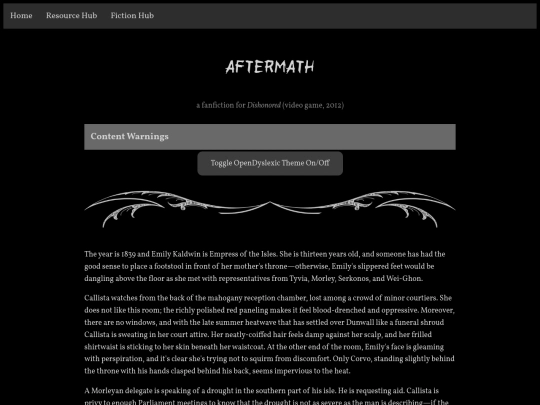 fic_dishonored_aftermath1 screenshot
