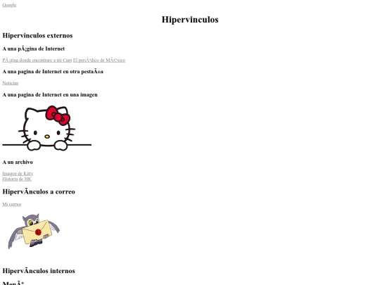 hipervinculos screenshot