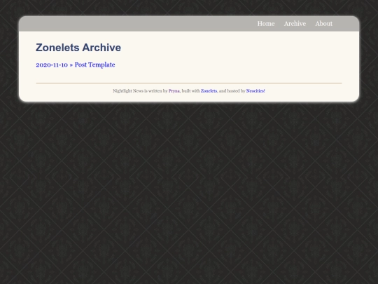 archive screenshot