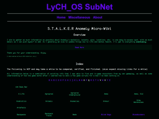 misc/stalkerwiki screenshot