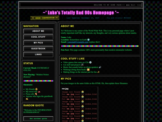 index screenshot