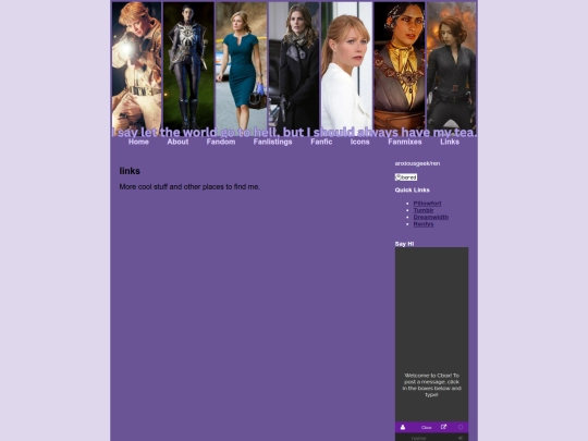 links screenshot