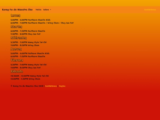 schedule screenshot