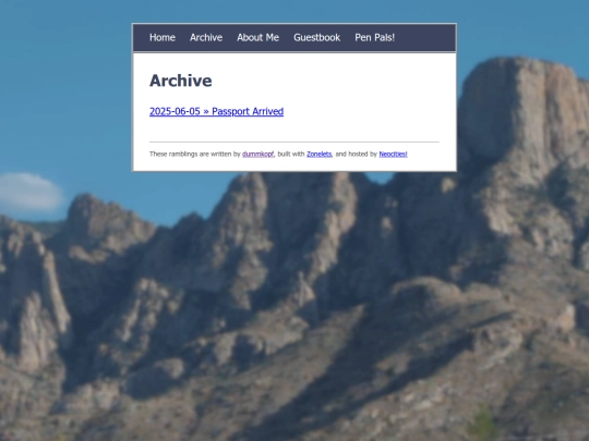 archive screenshot