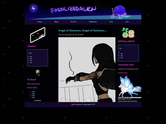 blog screenshot