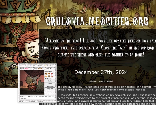 blog screenshot