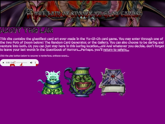 spookysite screenshot