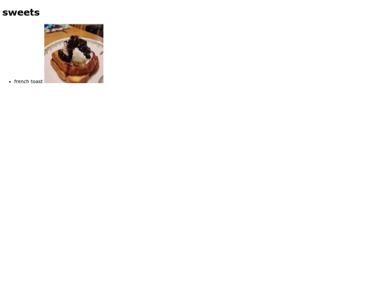 recipes screenshot