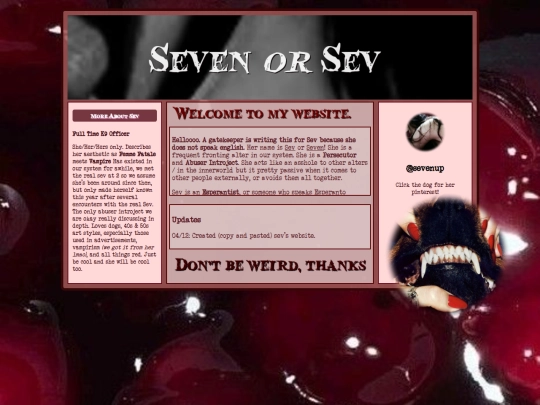 sev webpage/seven screenshot