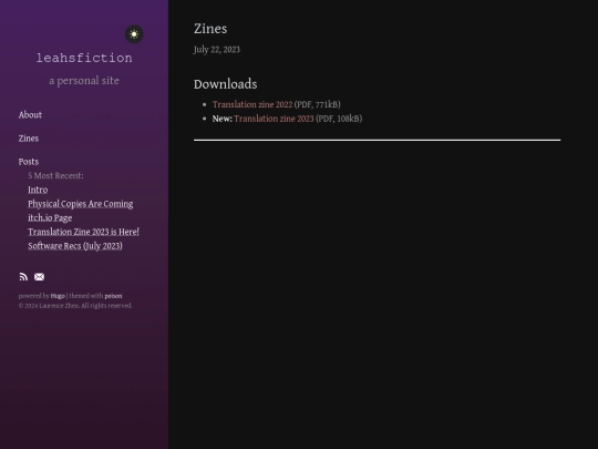zines screenshot