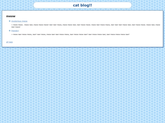 tags/meow screenshot