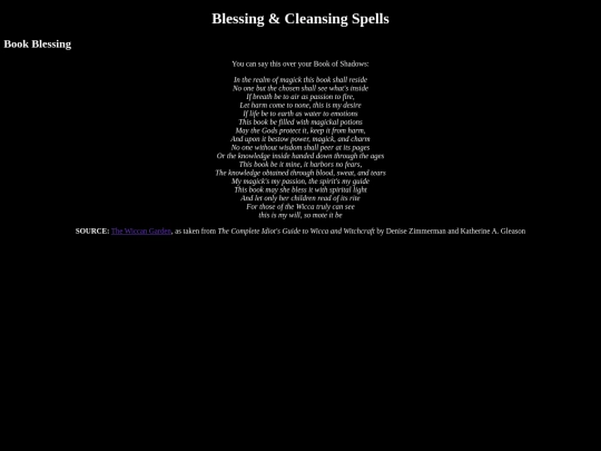 spells/blessing screenshot