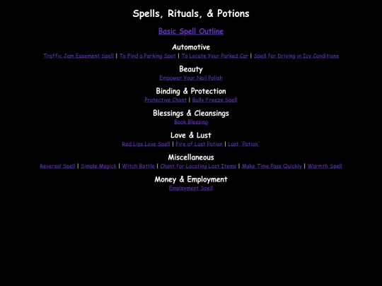 spells screenshot