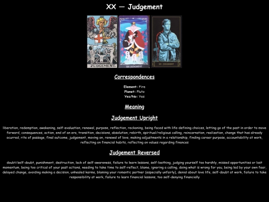 tarot/Judgement screenshot