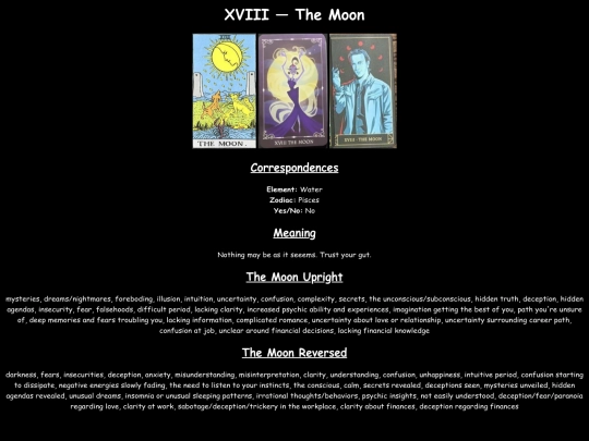 tarot/TheMoon screenshot