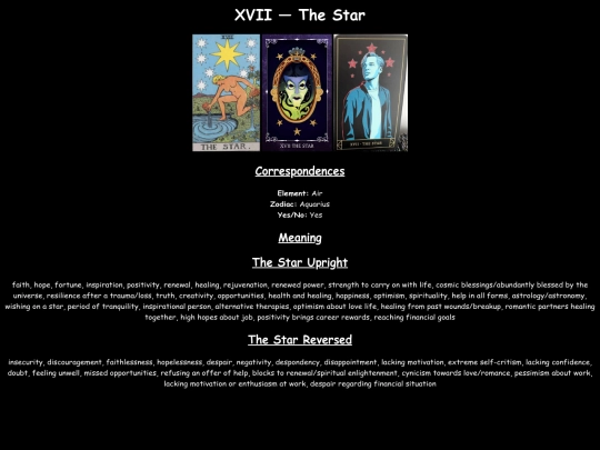 tarot/TheStar screenshot