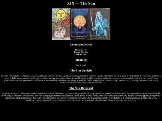 tarot/TheSun screenshot