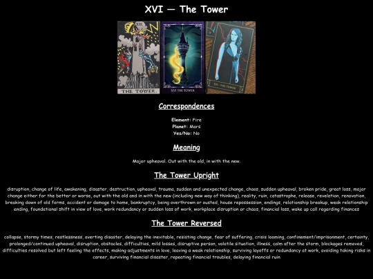 tarot/TheTower screenshot