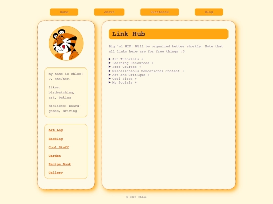links screenshot