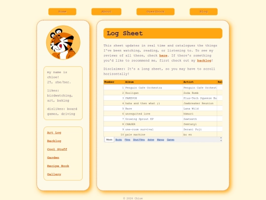 logsheet screenshot