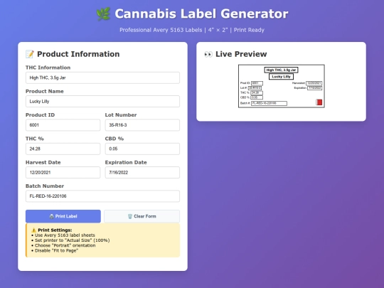 labelgen screenshot