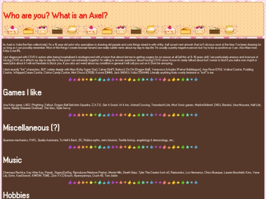about-me screenshot