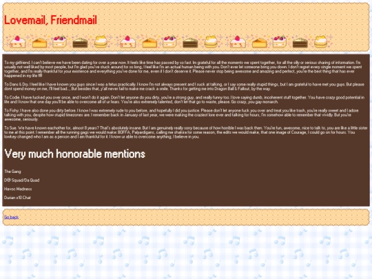 lovefriendmail screenshot