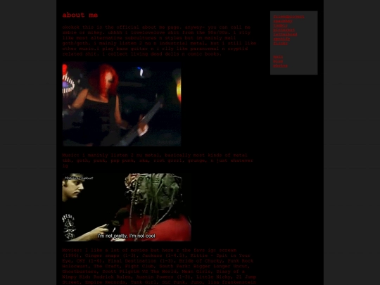 AboutMe screenshot