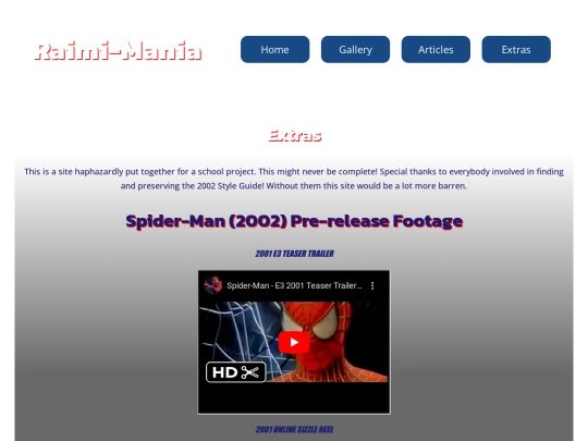 extras screenshot