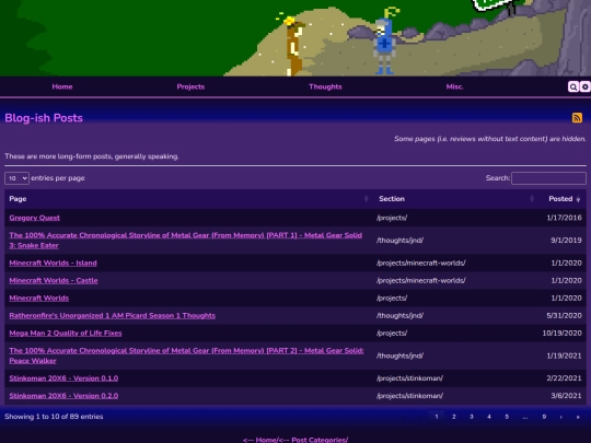 categories/blog screenshot