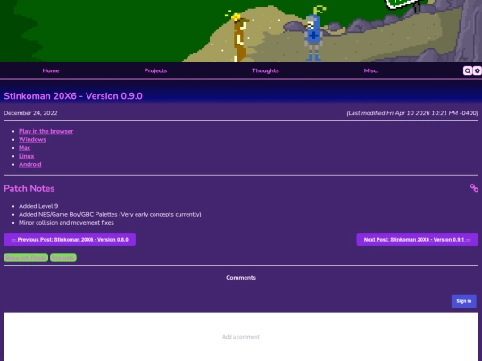 projects/stinkoman/0.9.0 screenshot