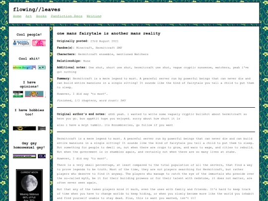 onemansfairytalefic screenshot