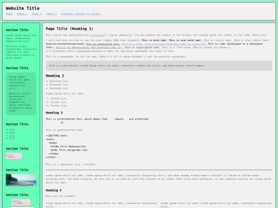 test screenshot