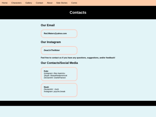 _Dashboard/Contact screenshot