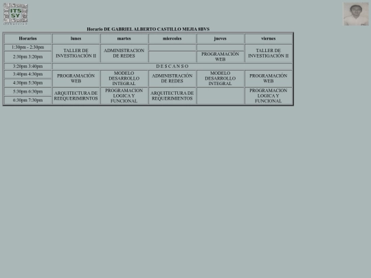 horario screenshot