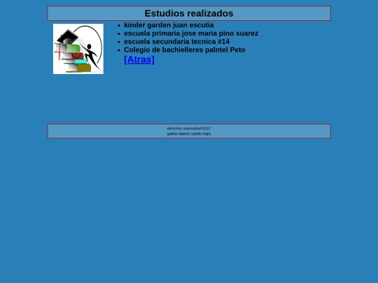 menu/estudios screenshot