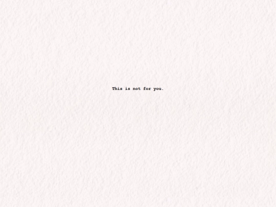 thisisnotforyou screenshot