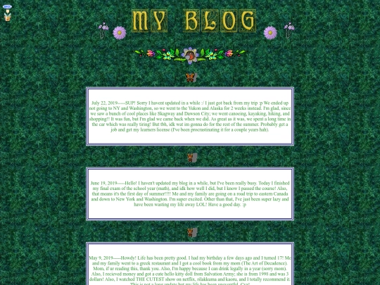 blog screenshot