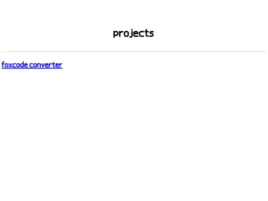projects screenshot