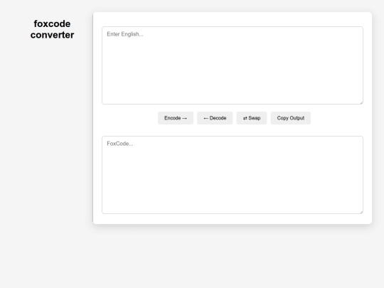 projects/foxcode_conv screenshot