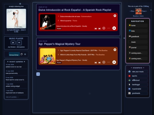 playlists screenshot