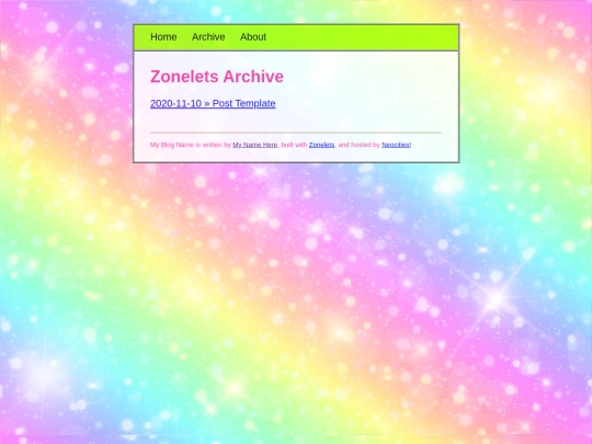 blog/archive screenshot