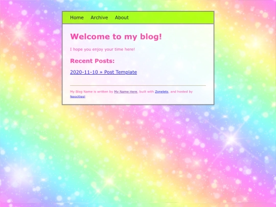 blog screenshot