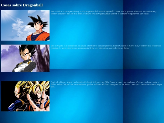 Trabajo clase/Dragonball screenshot